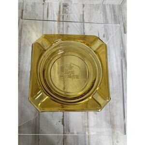 ☆‎ Best Western Worldwide Lodging Vintage Square Amber Ashtray